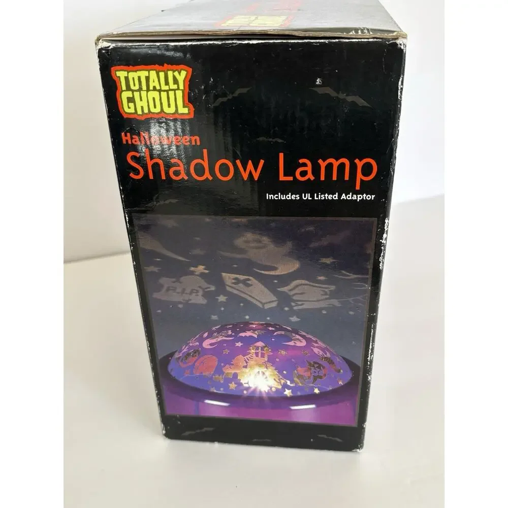 Vtg Totally Ghoul Shadow Lamp Original Box Halloween Rotating Light Show